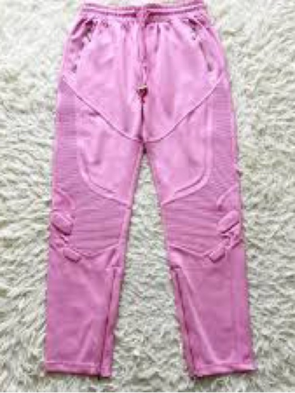 NWT LIMITED EDITION Women’s Pink Skinny Jogger Pants with Zip Accents